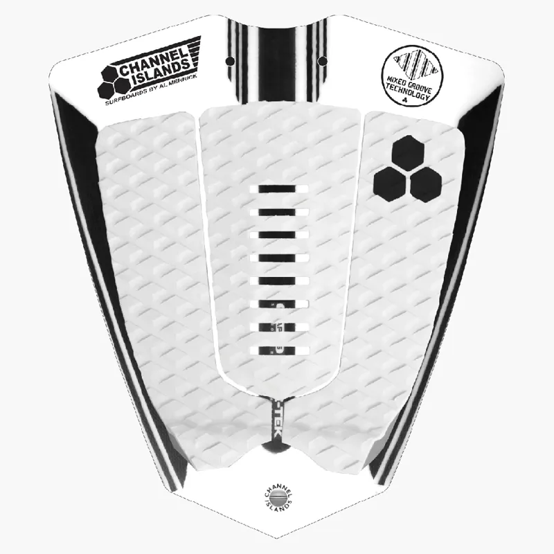 Channel Islands Mixed Groove 3 Piece Arch Tail Pad White